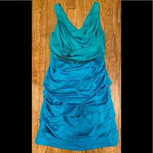 Express Women’s satin like fitted dress